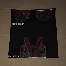 Bengal Kantha Hand Embroidered Cotton Blouse Piece 52
