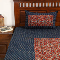 ajrakh double bed cover set