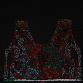 Bengal Kantha Hand Embroidered Cotton Blouse Piece 52