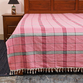 Double handloom cotton bed sheet (108 x 90 in) 29