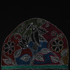 Bengal Kantha Hand Embroidered Cotton Blouse Piece 51