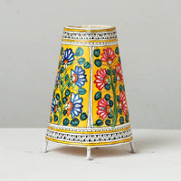 Handpainted Tholu Bommalata Leather Table Lamp (Medium) 101