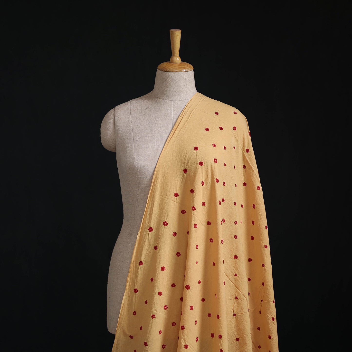 Kutch Bandhani Tie-Dye Pure Cotton Fabric 08