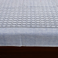 Grey - Pure Handloom Cotton Single Bed Cover from Bijnor 32