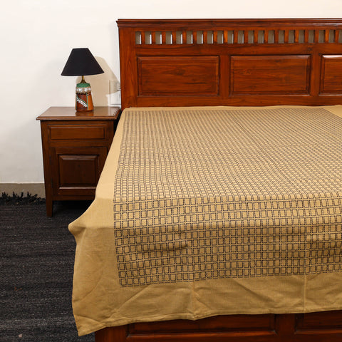 Pure Handloom Cotton Single Bed Cover from Bijnor 33