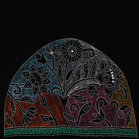 Bengal Kantha Hand Embroidered Cotton Blouse Piece 49