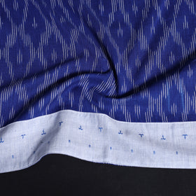 Blue - Cotton Pochampally Ikat Blouse Piece 30
