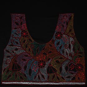 Bengal Kantha Hand Embroidered Cotton Blouse Piece 47