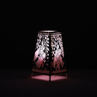 Handpainted Tholu Bommalata Leather Table Lamp (Medium) 105