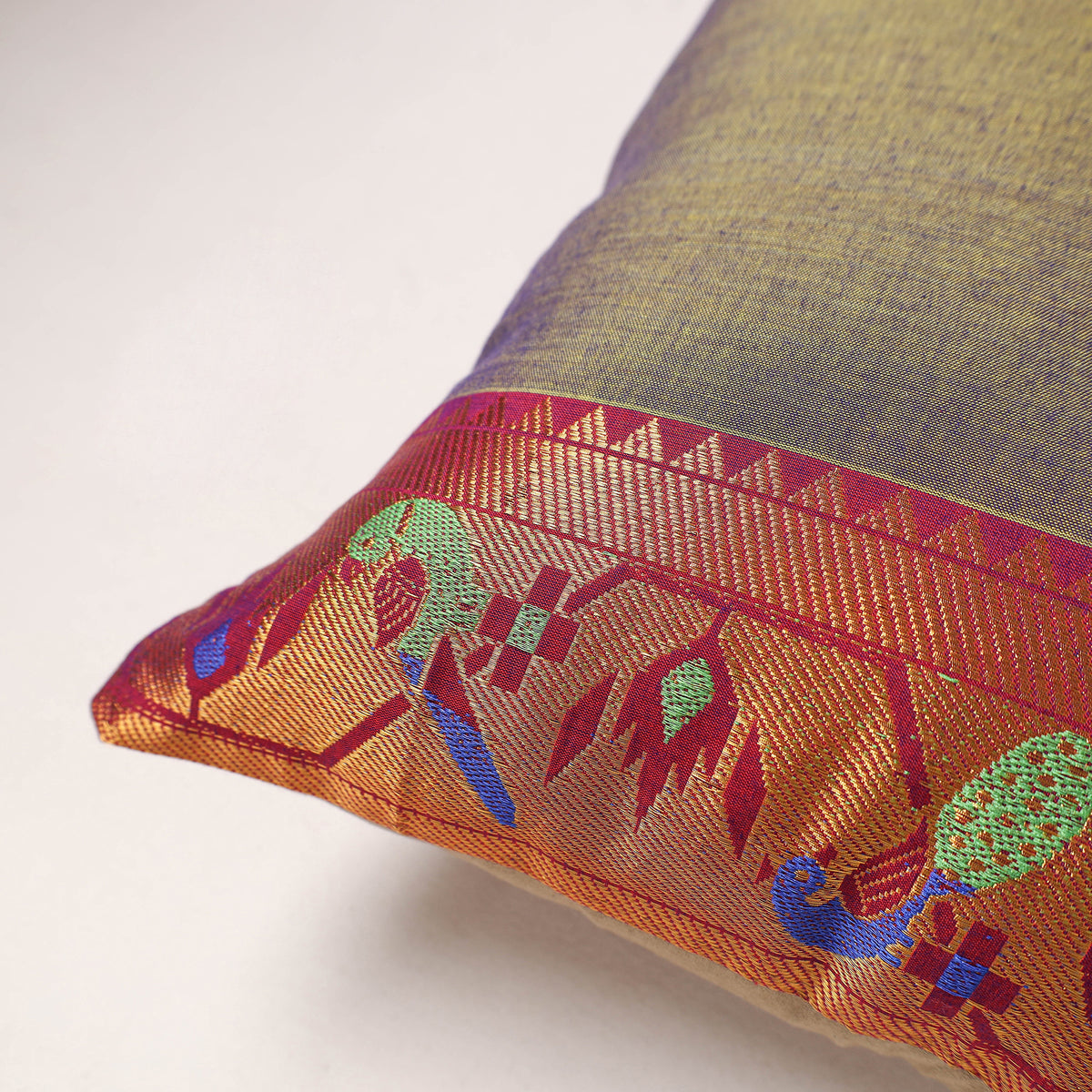 Plain Dharwad Cushion Cover (16 x 16 in) 243
