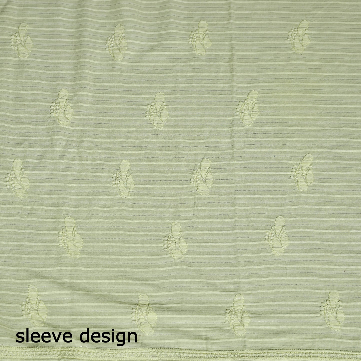 2pc Yellow Hand Embroidery Cotton Chikankari Dress Material