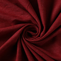 Red - 2/40 Twill Cotton Handspun Handloom Natural Dyed Plain Fabric 03