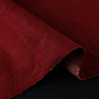 Red - 2/40 Twill Cotton Handspun Handloom Natural Dyed Plain Fabric 03