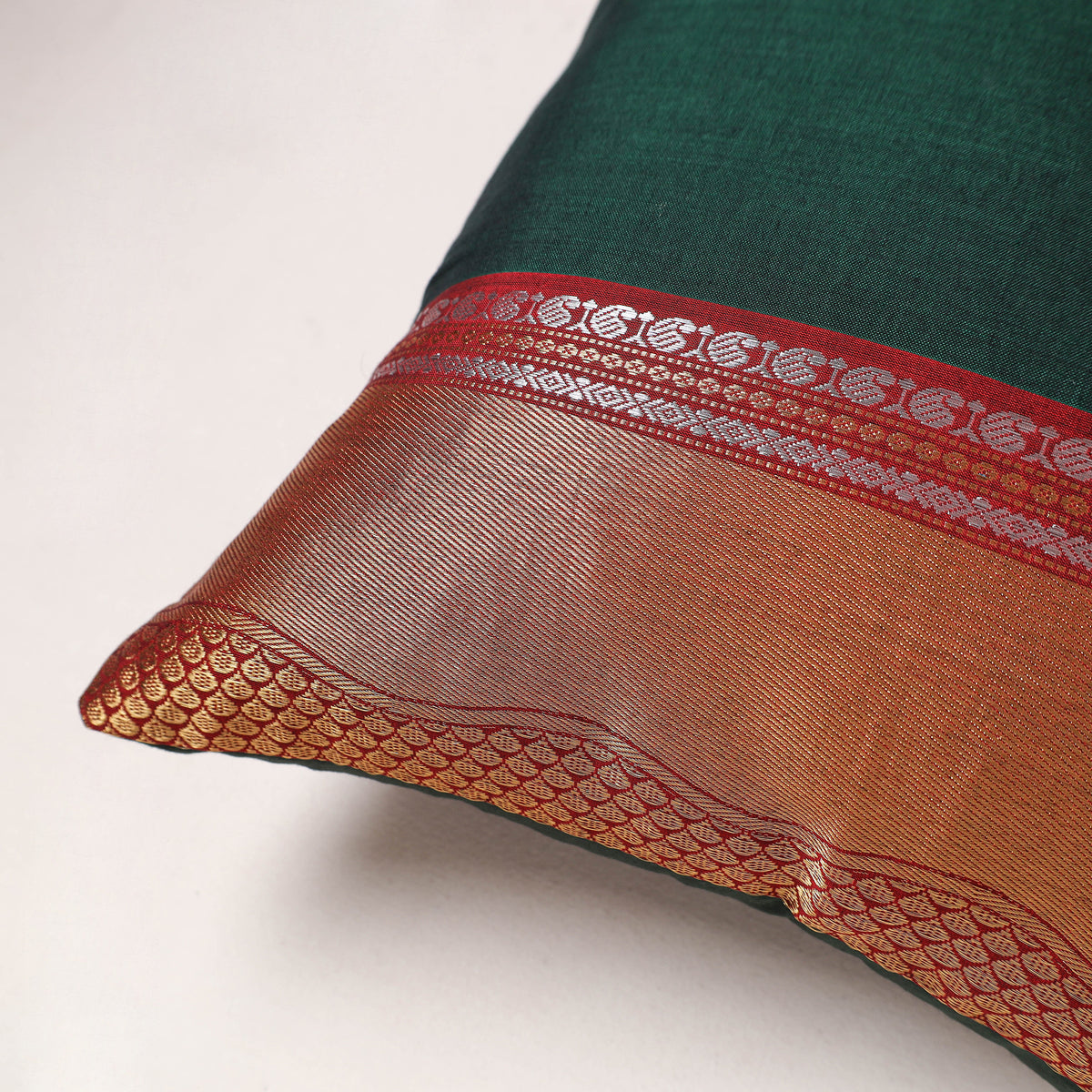 Plain Dharwad Cushion Cover (16 x 16 in) 246