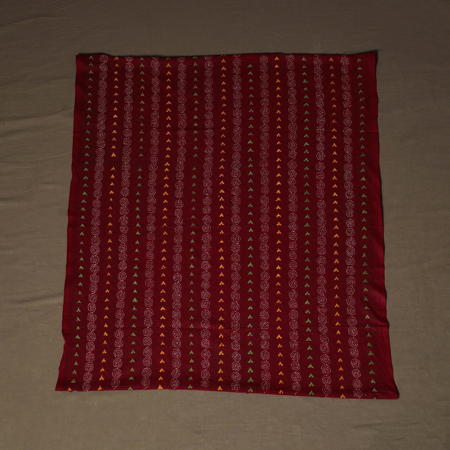 Bengal Kantha Hand Embroidered Cotton Blouse Piece 42