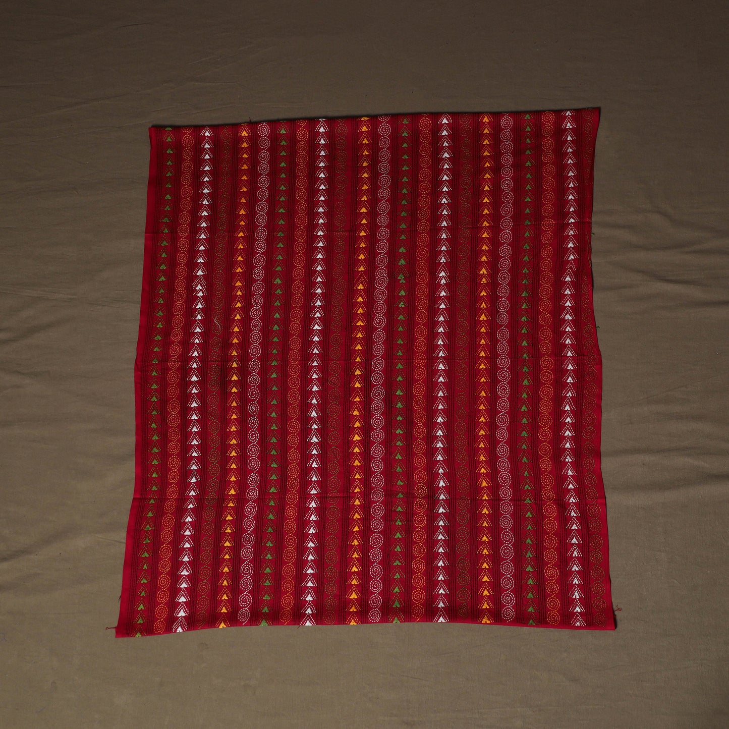 Bengal Kantha Hand Embroidered Cotton Blouse Piece 39