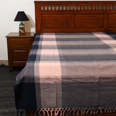 Pure Handloom Cotton Single Bed Cover from Bijnor 40