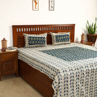 ajrakh double bed cover set