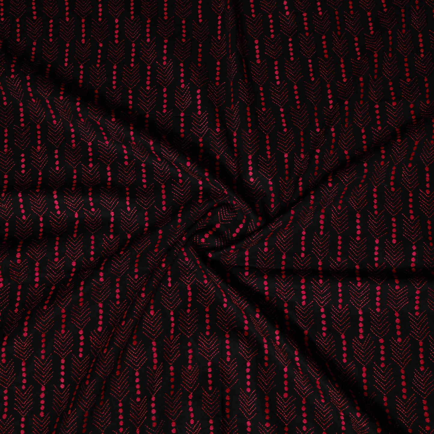 Bengal Kantha Hand Embroidered Cotton Blouse Piece 36