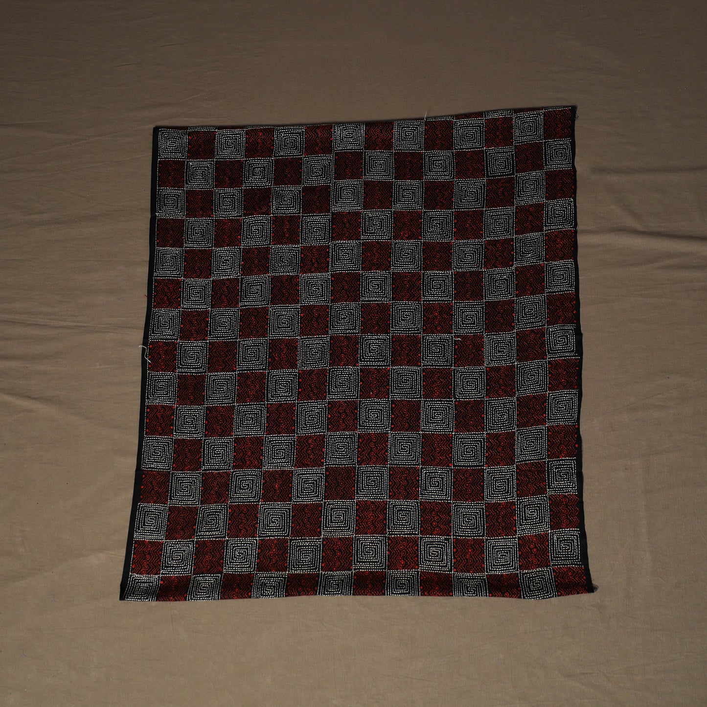 Bengal Kantha Hand Embroidered Cotton Blouse Piece 35