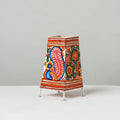 Handpainted Tholu Bommalata Leather Table Lamp