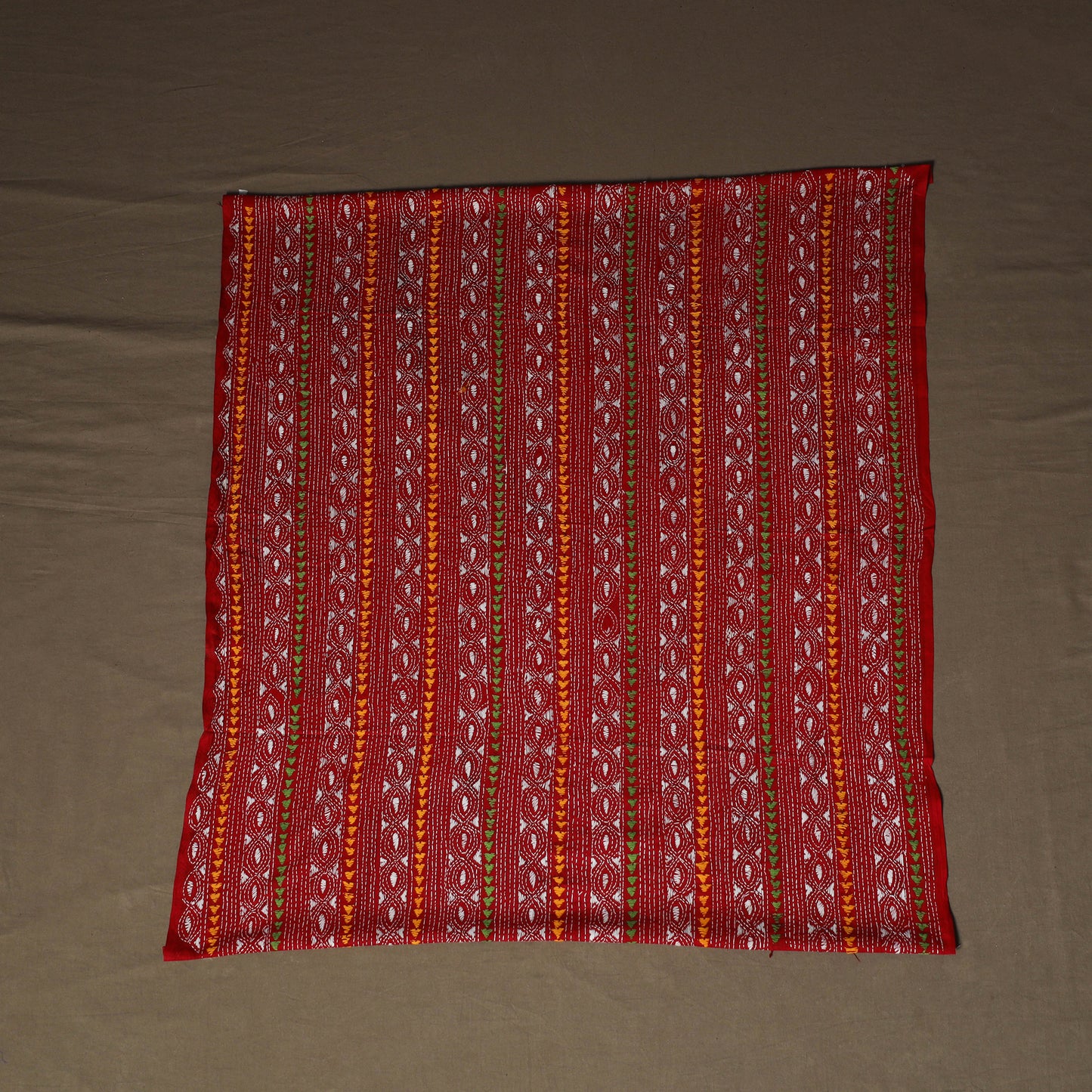 Bengal Kantha Hand Embroidered Cotton Blouse Piece 32