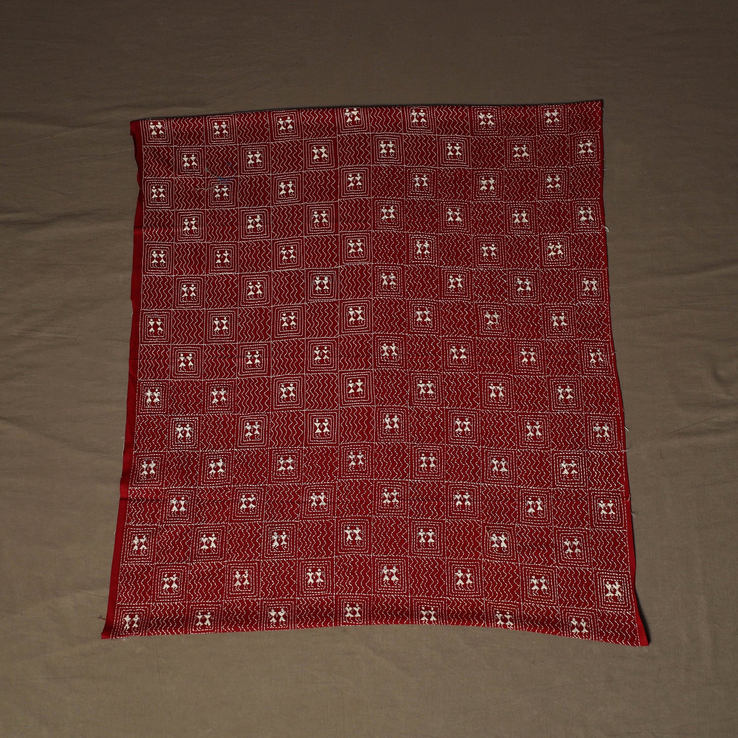 Bengal Kantha Hand Embroidered Cotton Blouse Piece 31