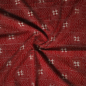Bengal Kantha Hand Embroidered Cotton Blouse Piece 31