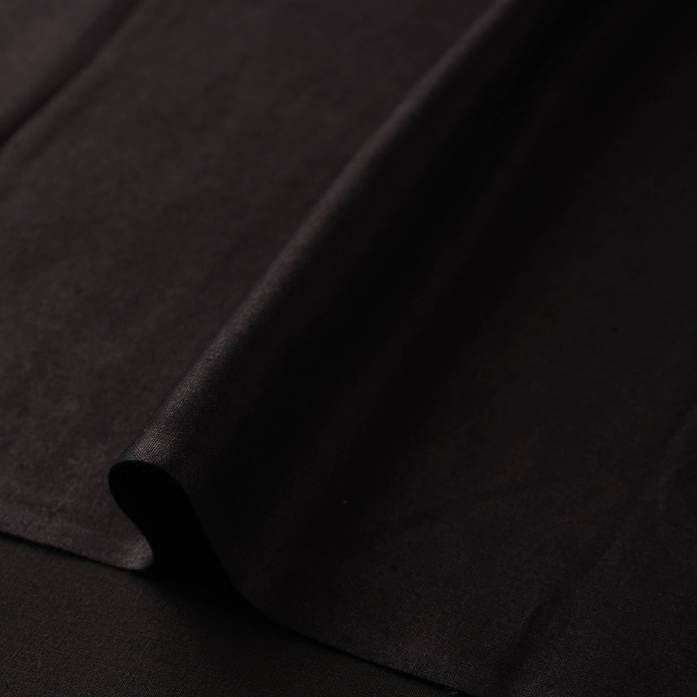 Black - Linen Cotton Bhagalpuri Fabric 11