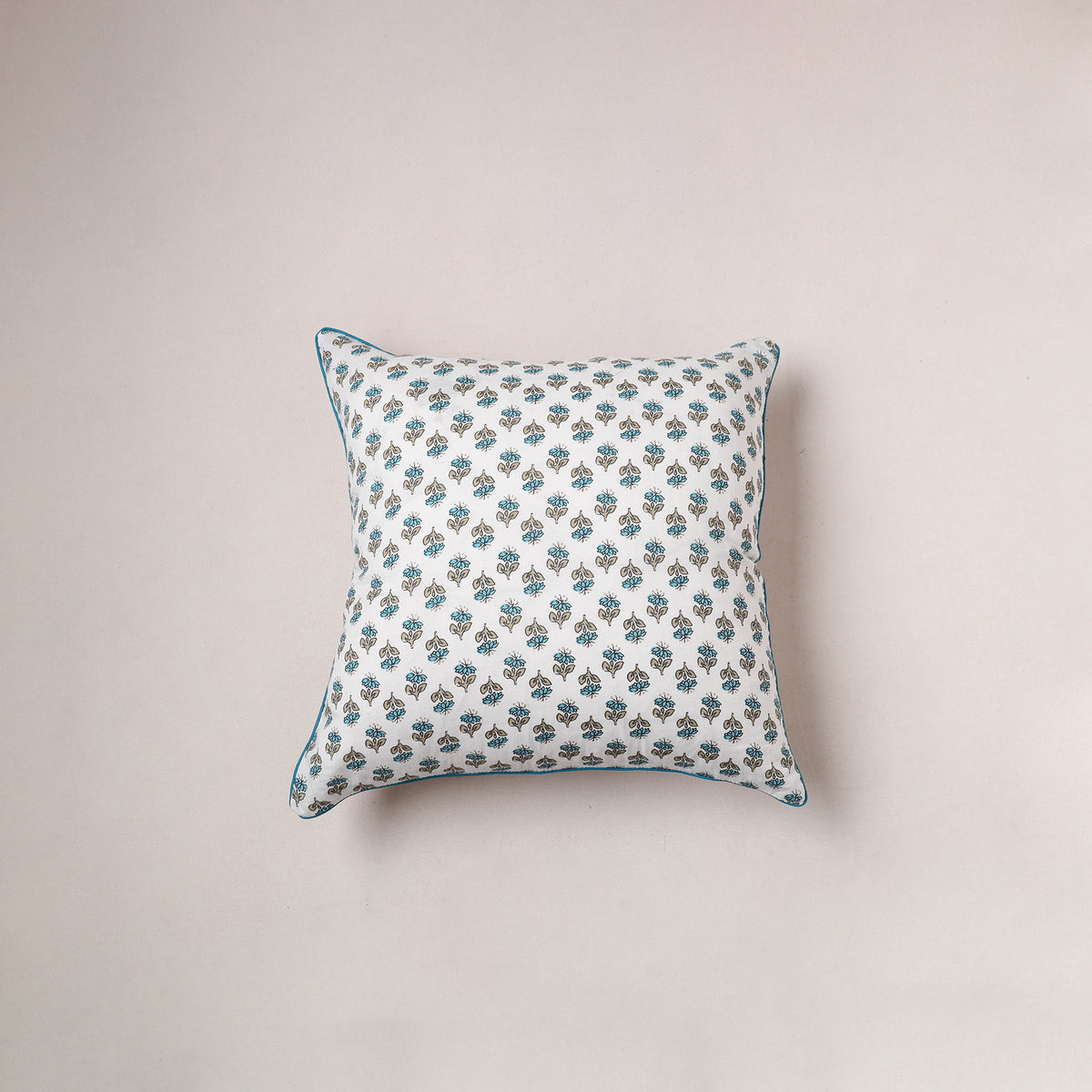 Sanganeri floral print cushion cover (16 x 16 in) 192
