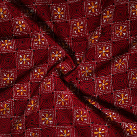 Bengal Kantha Hand Embroidered Cotton Blouse Piece 28