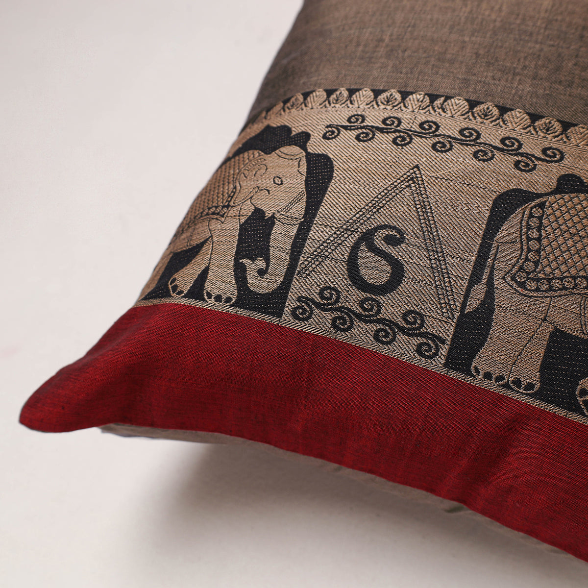 Plain Dharwad Cushion Cover (16 x 16 in) 251