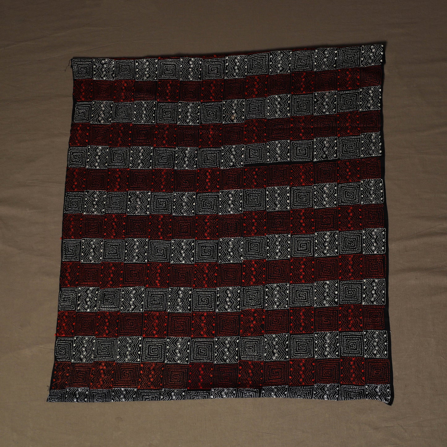 Bengal Kantha Hand Embroidered Cotton Blouse Piece 27