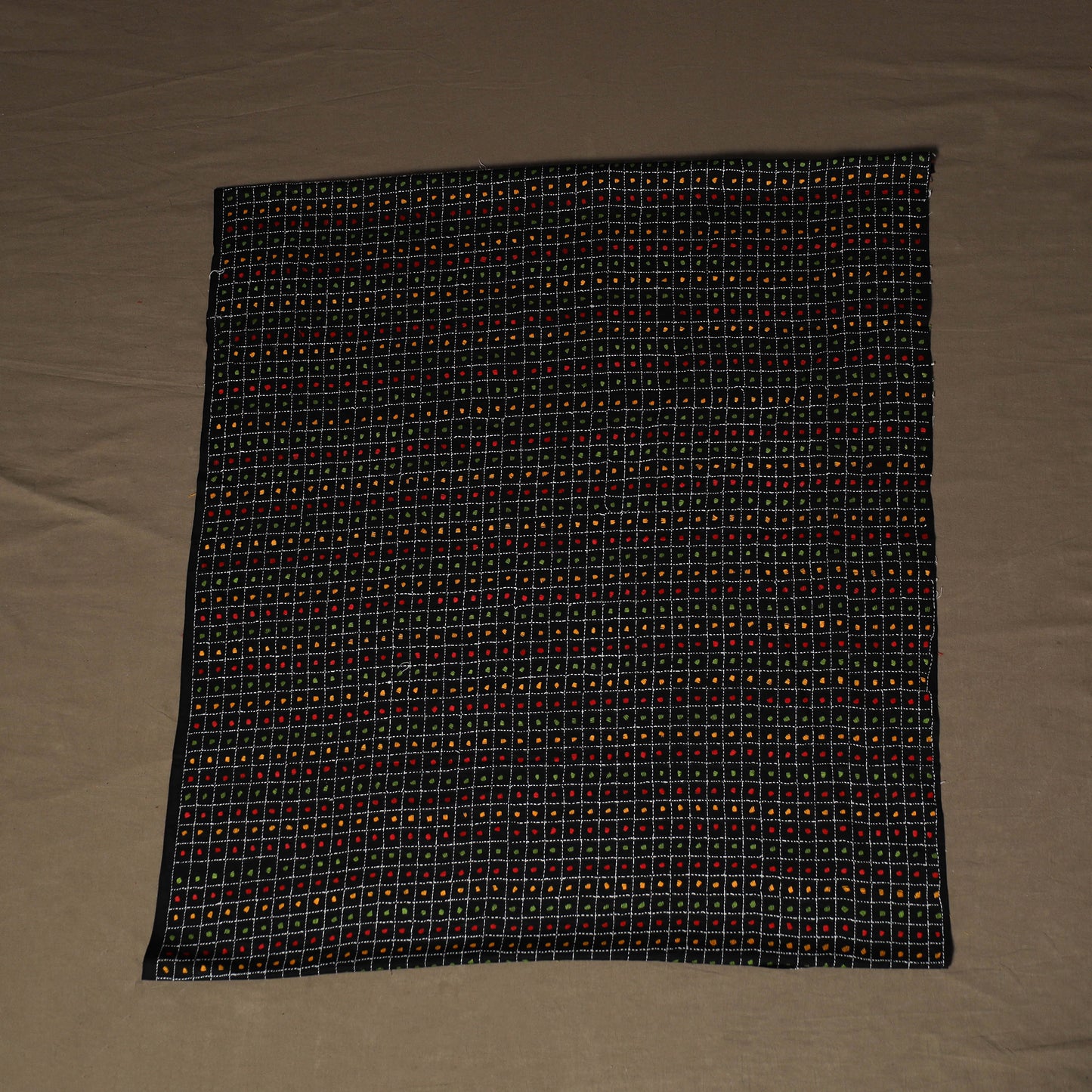Bengal Kantha Hand Embroidered Cotton Blouse Piece 25