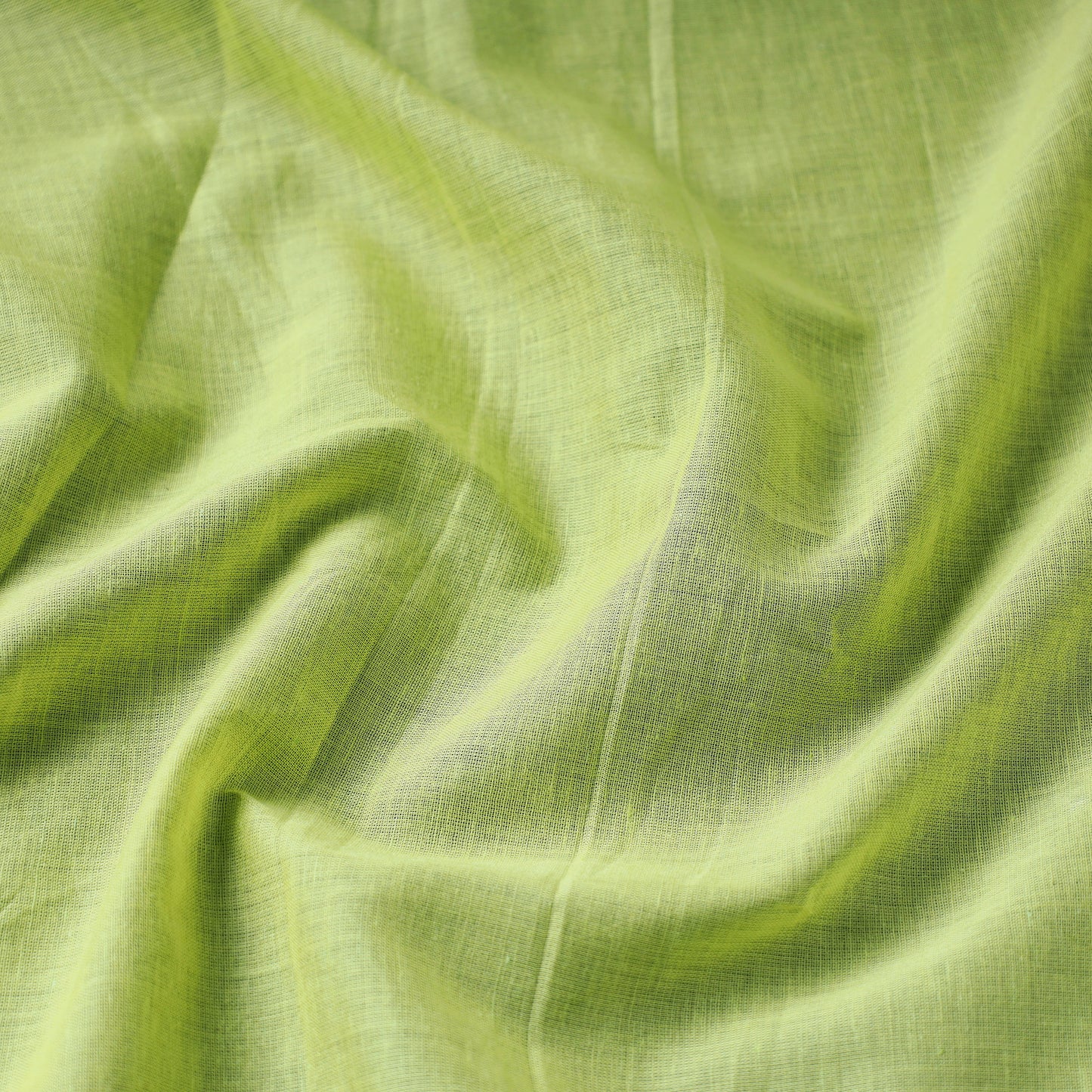 Green - Pre Washed Plain Dyed Cotton Fabric