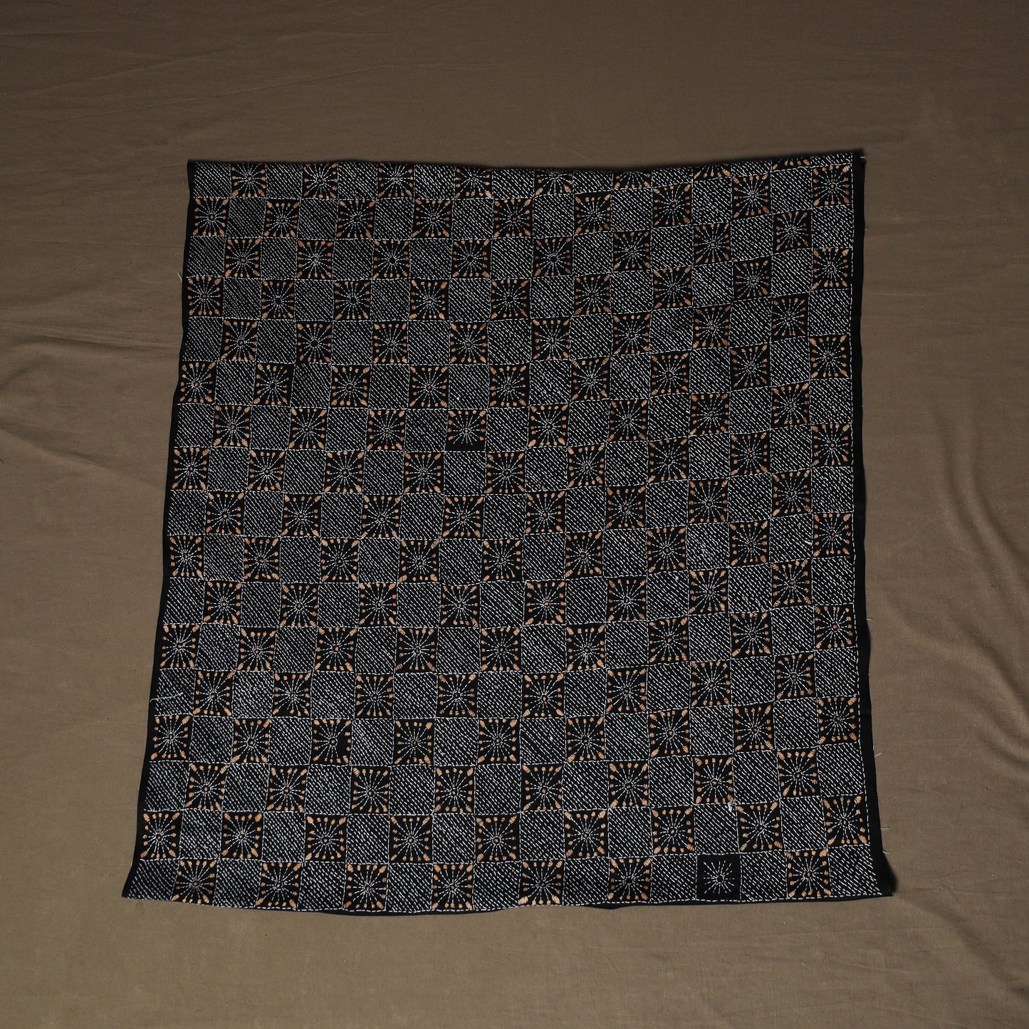 Bengal Kantha Hand Embroidered Cotton Blouse Piece 24
