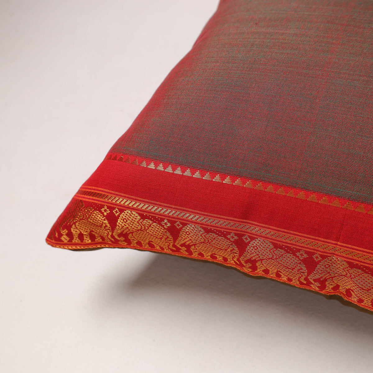 Plain Dharwad Cushion Cover (16 x 16 in) 255