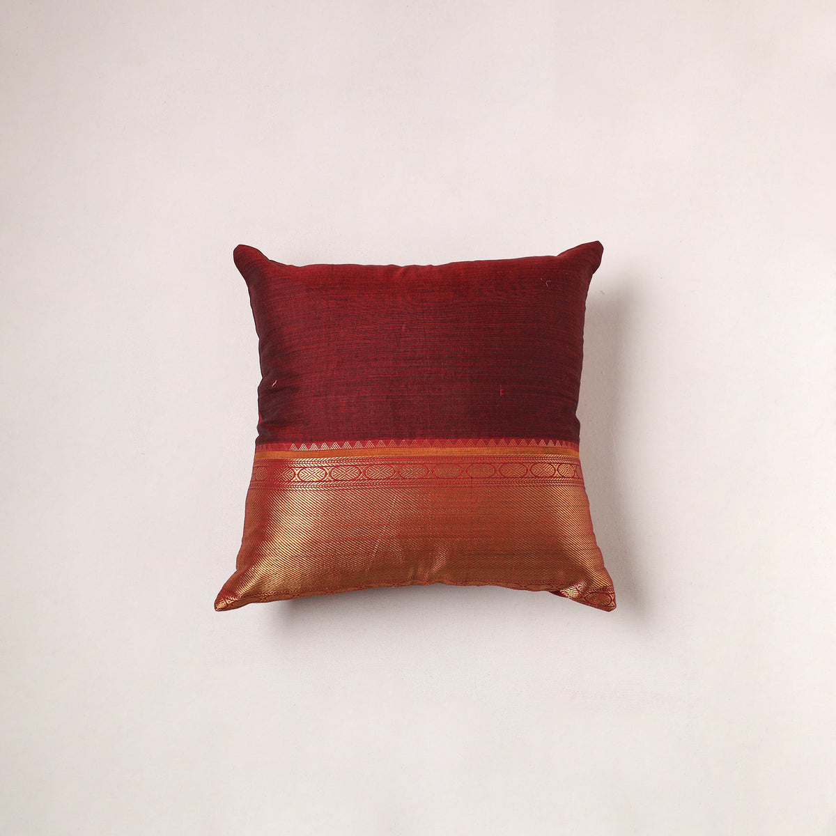 Plain Dharwad Cushion Cover (16 x 16 in) 257
