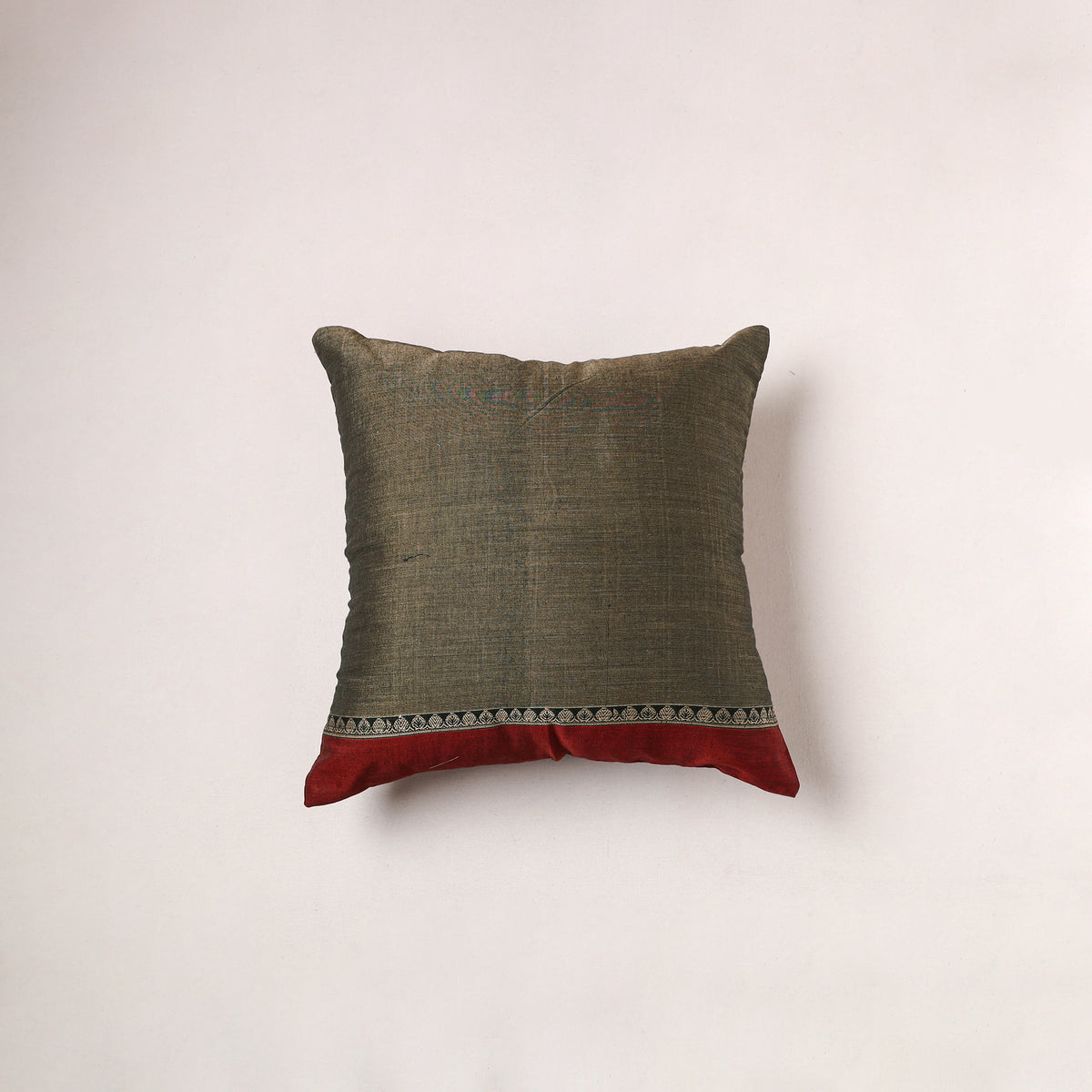 Plain Dharwad Cushion Cover (16 x 16 in) 258