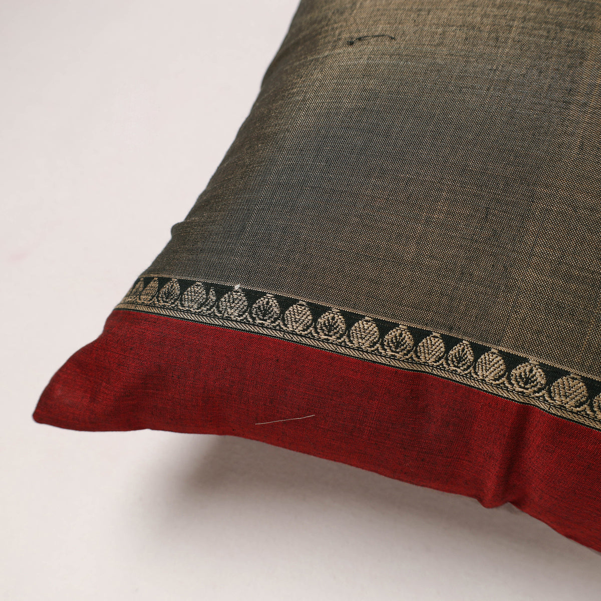 Plain Dharwad Cushion Cover (16 x 16 in) 258