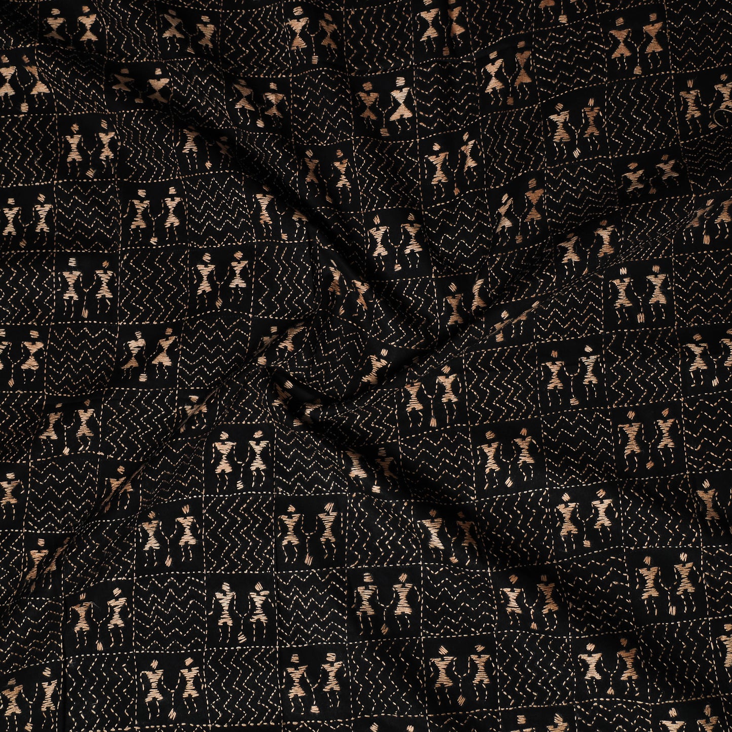 Bengal Kantha Hand Embroidered Cotton Blouse Piece 20