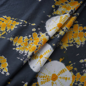 Grey Tie-Dye Cotton Shibori Fabric 