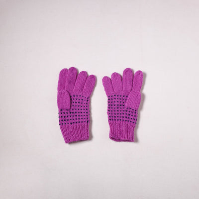 Kumaun Hand Knitted Acrylic Woolen Hand Gloves for Winter (Adult) 04