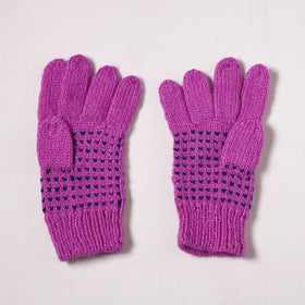 Kumaun Hand Knitted Acrylic Woolen Hand Gloves for Winter (Adult) 04