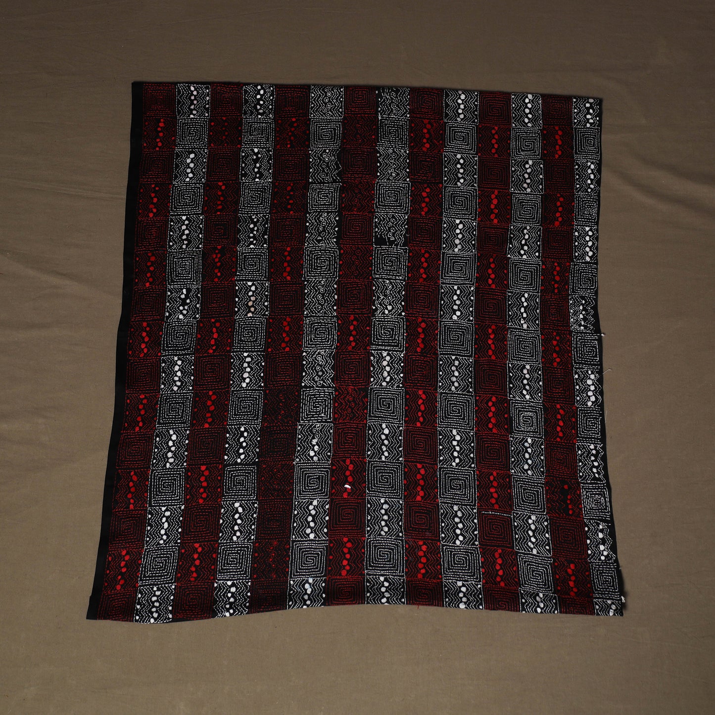 Bengal Kantha Hand Embroidered Cotton Blouse Piece 18