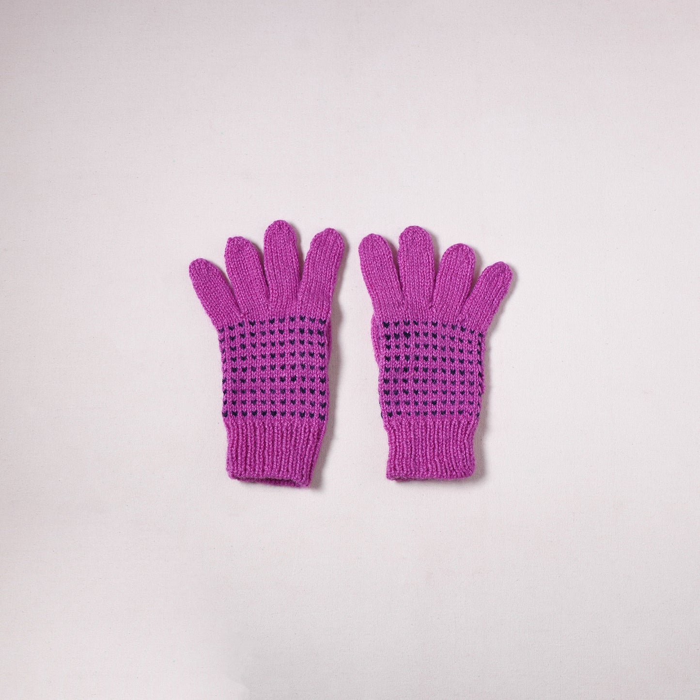 Kumaun Hand Knitted Acrylic Woolen Hand Gloves for Winter (Adult) 04