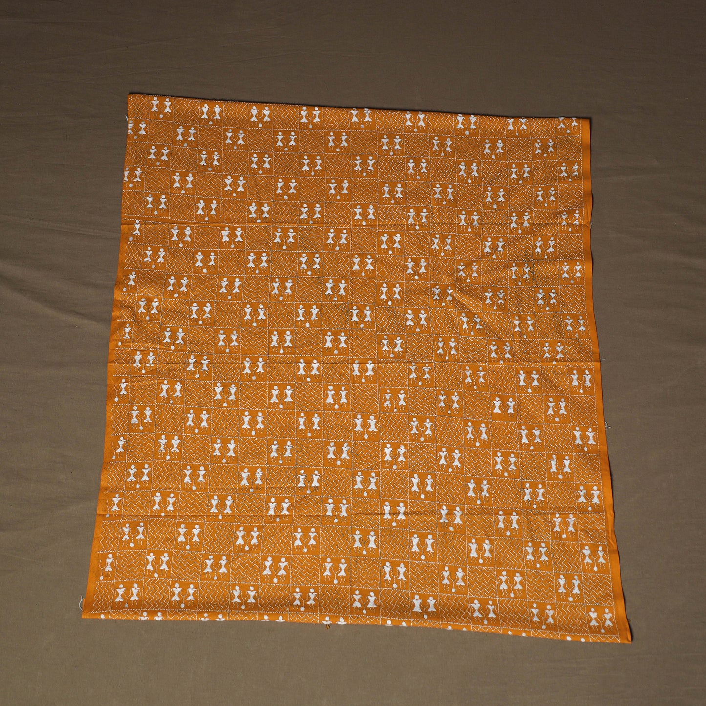Bengal Kantha Hand Embroidered Cotton Blouse Piece 16