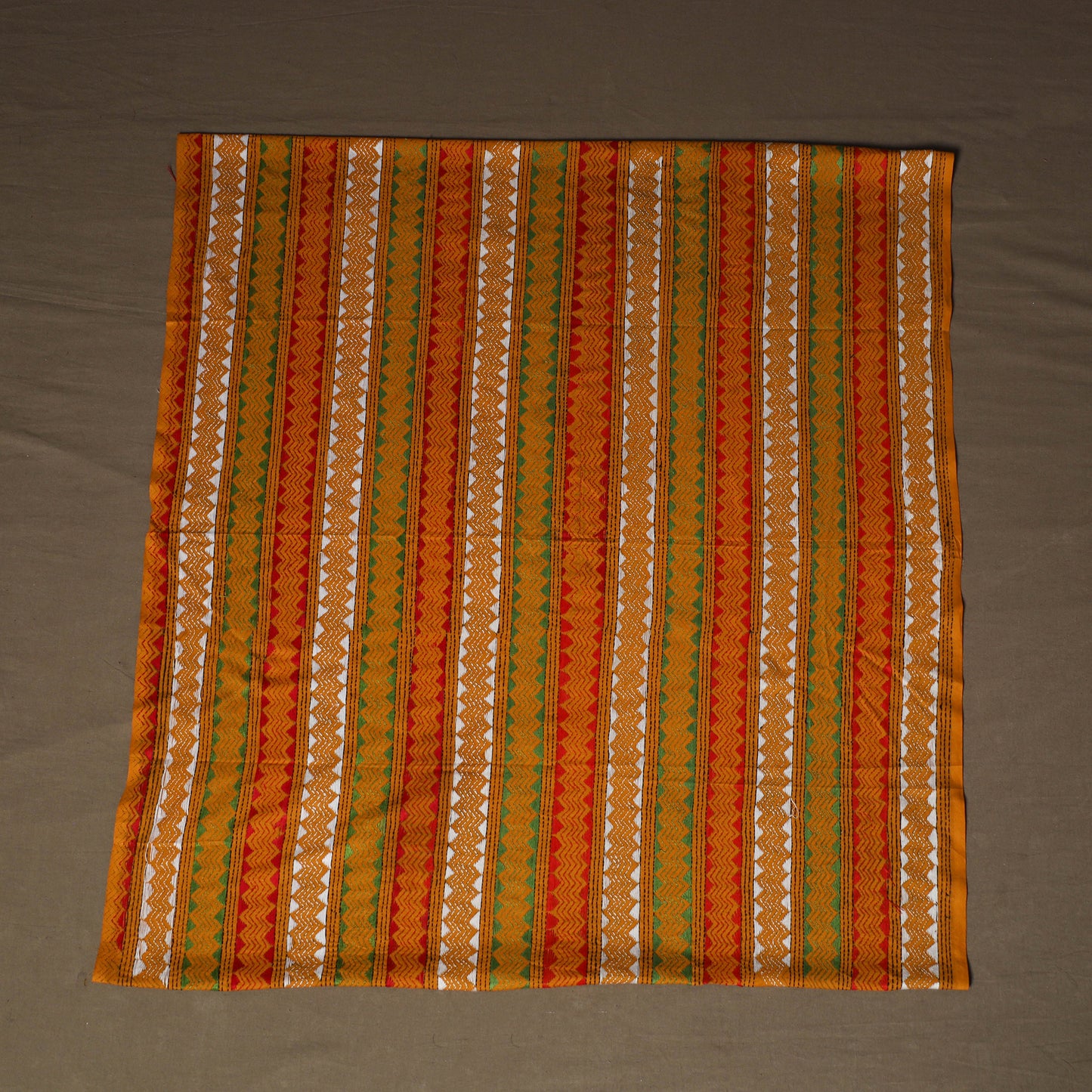 Bengal Kantha Hand Embroidered Cotton Blouse Piece 15