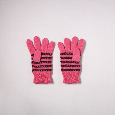 Kumaun Hand Knitted Acrylic Woolen Hand Gloves for Winter (Adult) 02