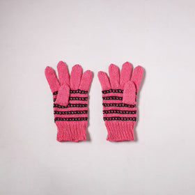 Kumaun Hand Knitted Acrylic Woolen Hand Gloves for Winter (Adult) 02